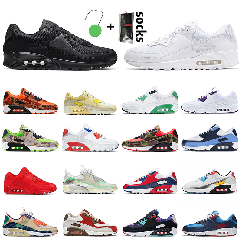 

Mesh Triple Black White Men Womens Running Shoes 90 Sneakers Trainers Essential Red Recraft Lemon NRG Bacon Trail Team Camo Green Court Purple, #26 raptor 36-46