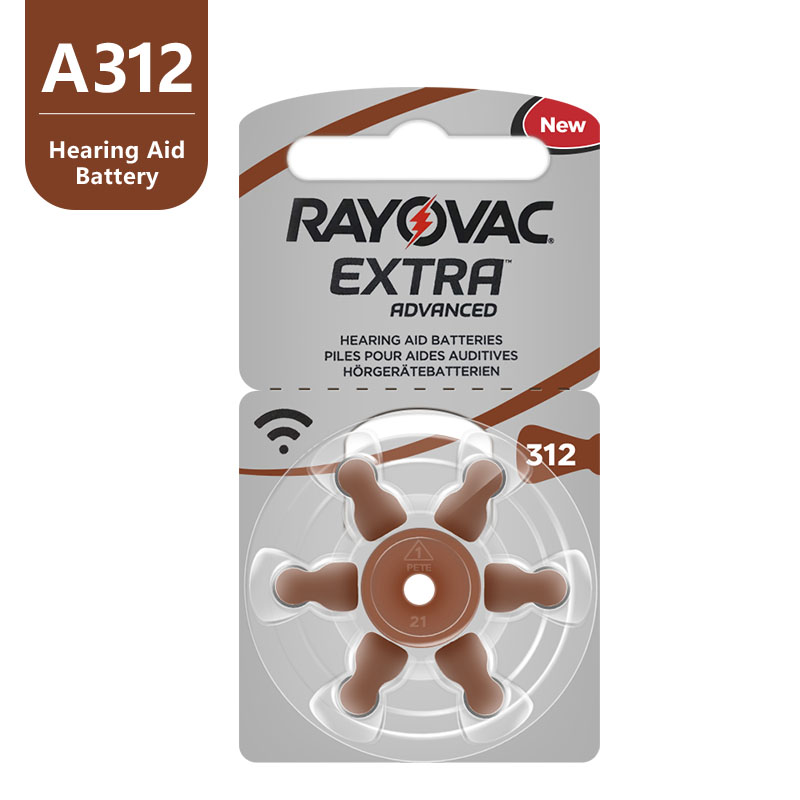 

60 PCS Rayovac Extra Zinc Air Hearing Aid Batteries A312 312A ZA312 312 PR41 Hearing Aid Battery A312 For Hearing AidScouts