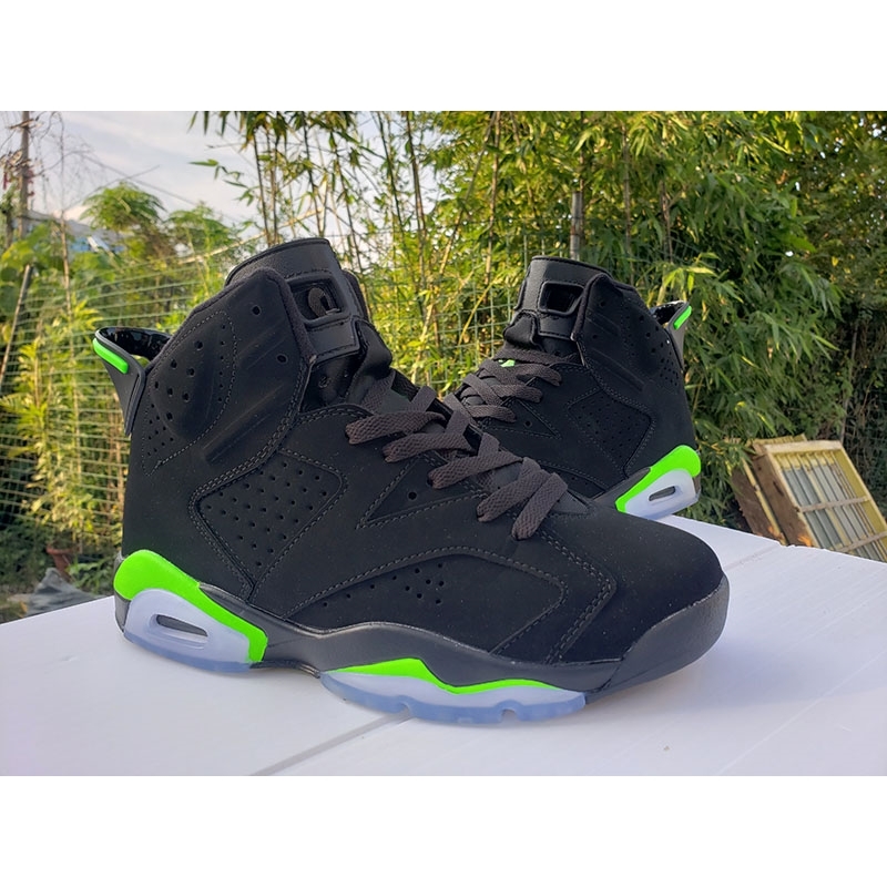 

Good Quality 6 Electric Green Black newest Men Athletic Sports Shoes Fashion Jumpman 6s Mens Sneaker with box