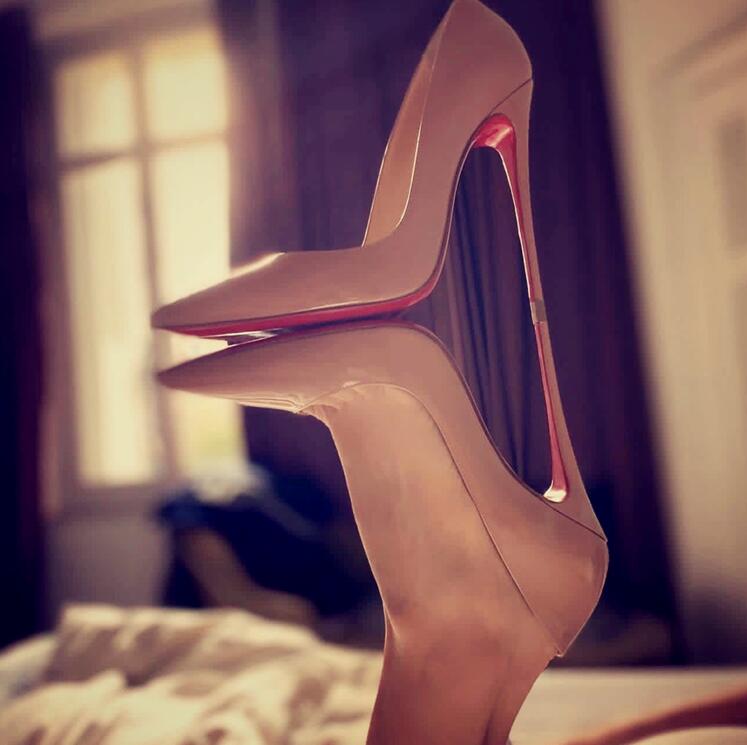 

designer high heels Dress shoes So Kate hot chick red bottoms womens Stiletto 8 10 12CM Genuine Leather Point Toe Pump loafers Rubber size -44, Box