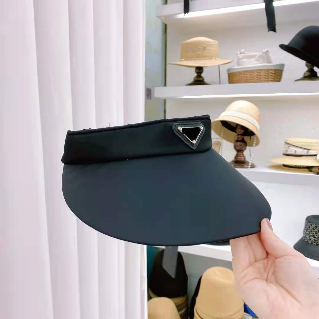 

Letter Empty Top quality Hair band cap Casual Summer Visor Sun mens Hat Sports women Golf Tennis Outdoor Beach Headband Snapback Baseball Hats, Black