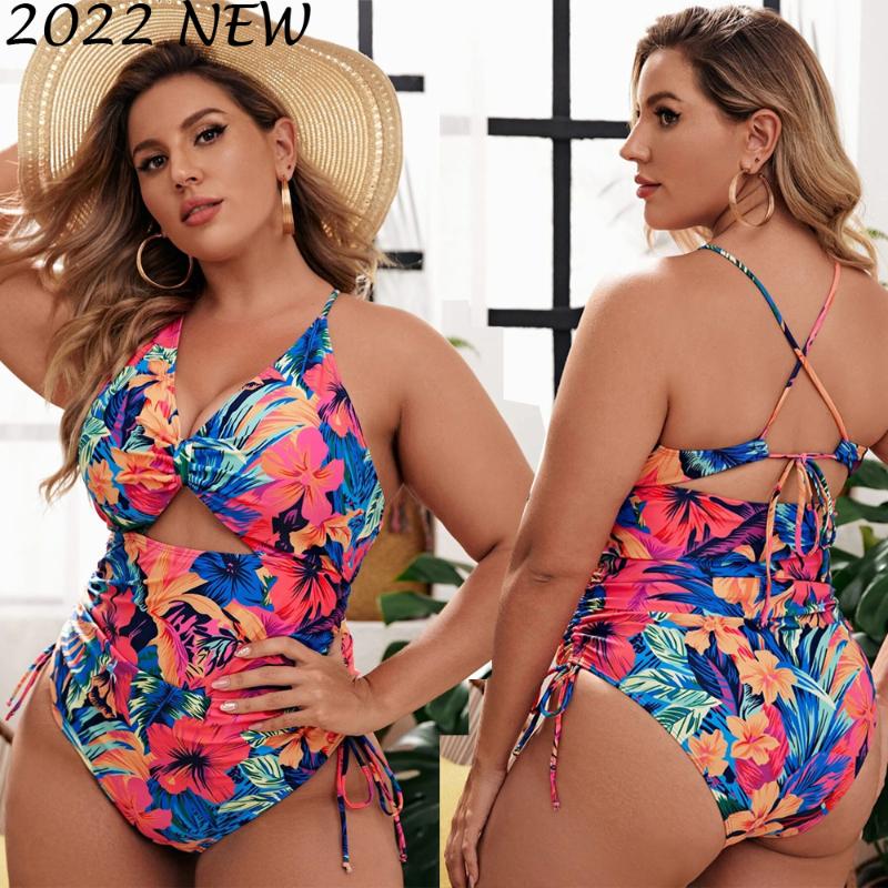 

One-Piece Suits 2022 Women Swimsuit One Piece Plus Size Push Up Swimwear Large Big Plussize Swimming Beachwear Bathing