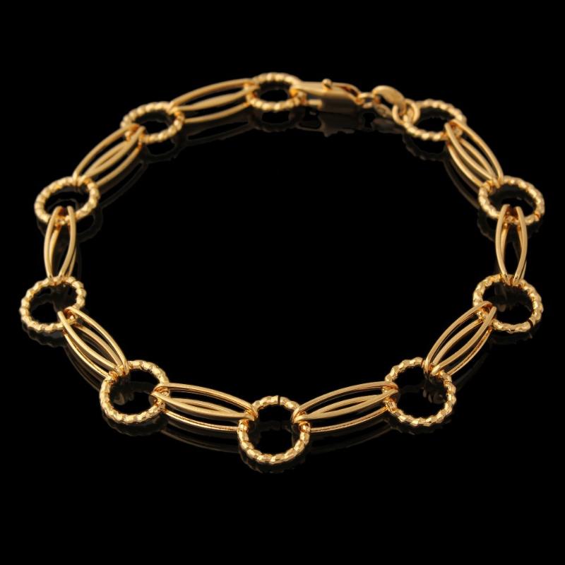 

Trendy Men Jewelry Gold Color Unique 21 CM 8 MM Thick Chain & Link Bracelet Link,