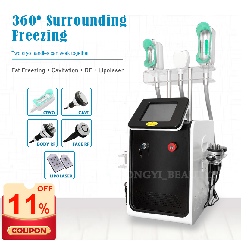 

2021 high end shaping machine cryolipolysis fat removal slimming cryotherapy device kryolipolysis rf cavitation remove belly fats