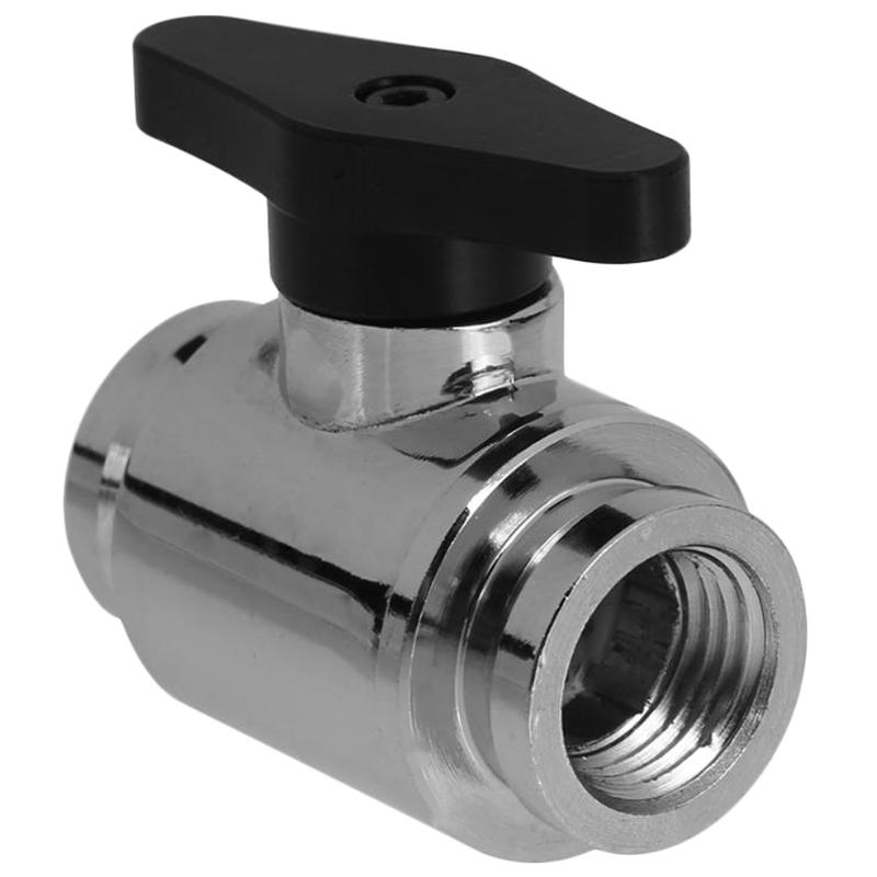 

Laptop Cooling Pads Universal Water G1/4 Vent Valve Brass- Chrome Inner Teeth Ball Waterway Control For Pc System