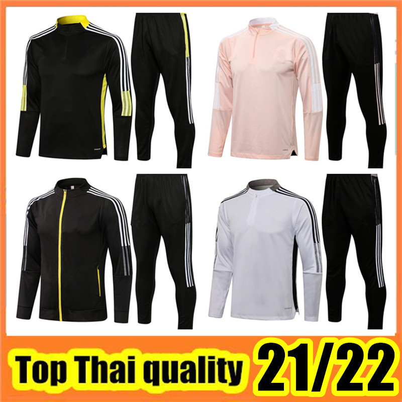 

2021/22 adult soccer jersey football tracksuit Survetement 21 22 jacket sportswear Men Polo shirt uniform kit