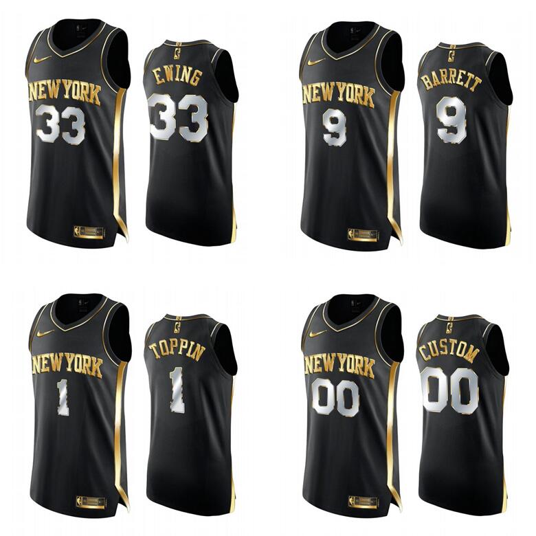 

Stitched NBA jersey New York Knicks 7 Carmelo Anthony 4 Rose 9 barrett 33 Ewing custom any name number City player edition Jerseys Men women, Black;red