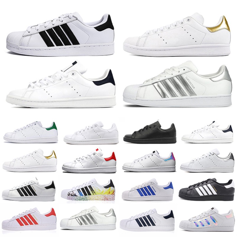 

fashion og stan smith superstar mens running shoes classic triple black white green platform superstars men women trainers sports sneakers, Color#11