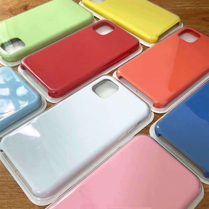 

Have LOGO Original Official Silicone Phone Cases For iPhone 13 Pro Max 12pro 13mini 11pro Xs Xr X 8 7Plus 6s Scratchproof Lining fluff Cover With Retail Box, Official style--leave color number