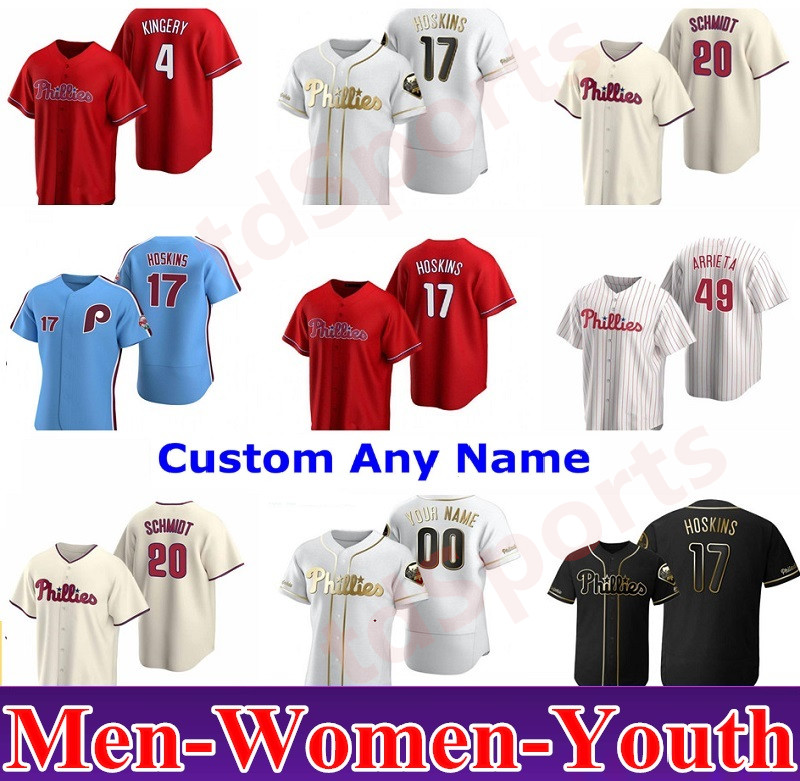 

2021 Bryce Philadelphia Jersey Darren Daulton Harper Maikel Franco 17 Rhys Hoskins 27 Aaron Nola Phillies Mitch Williams Mike Schmidt Baseball jerseys, As shown in illustration