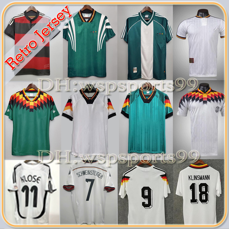 

World cup 1990 1998 1988 Germany Retro Littbarski BALLACK Soccer Jersey KLINSMANN Matthias 2006 2014 shirts KALKBRENNER 1996 2004 8# Matthäus, 1996 away