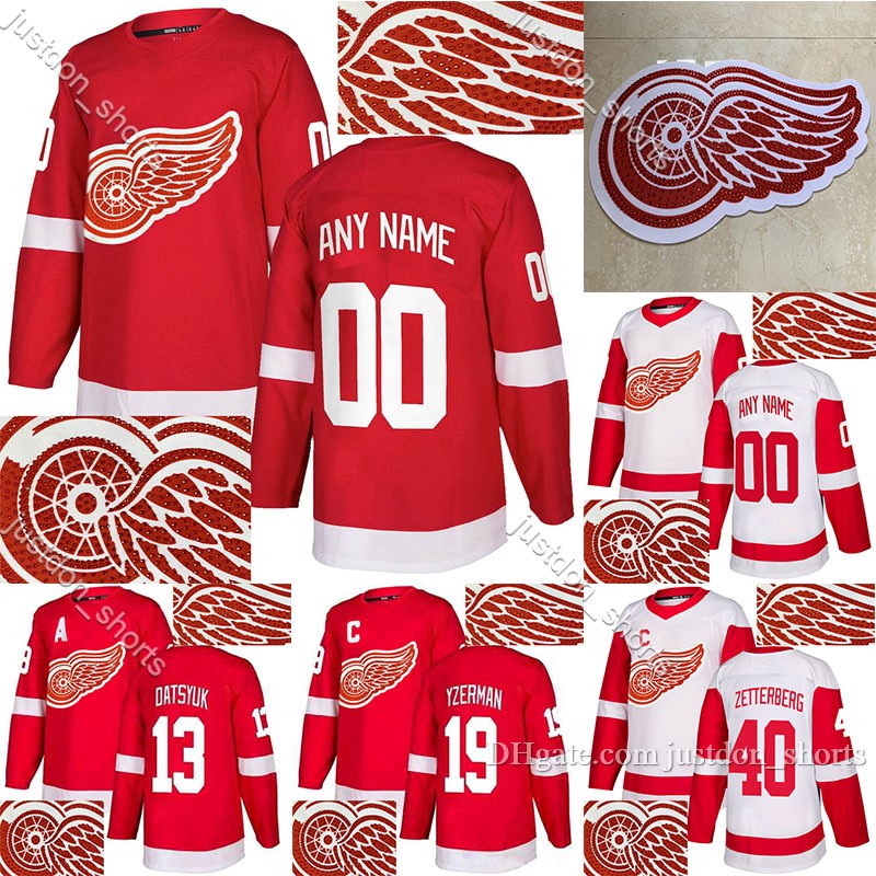 

Detroit Red Wings Jersey Hot drilling 19 Steve Yzerman 13 Pavel Datsyuk 9 Gordie Howe Customize any number any. name hockey jerseys, Shows