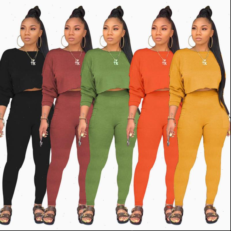 

women tracksuits fall clothing black green yellow orange 2 peice set matching sets winter two piece pants outfits, Gray