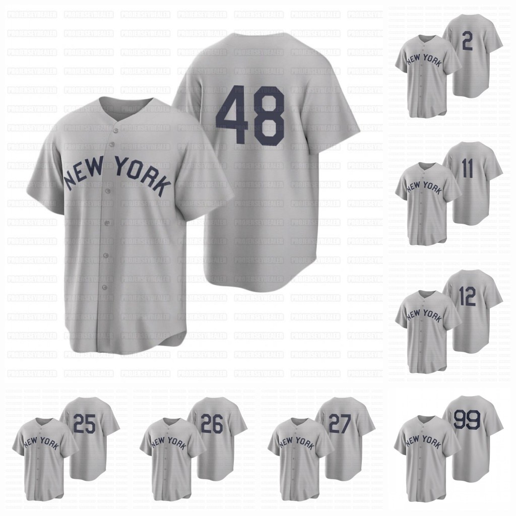 

Yankees Derek Jeter 2021 Field of Dreams Game Anthony Rizzo Jersey Aaron Judge Joey Gallo Gerrit Cole DJ LeMahieu Gleyber Torres Rougned Odor Luke Voit Jersey, Grey cool base