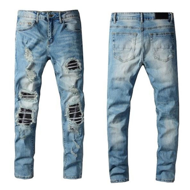 

2022 Fashion Top Quality Amiry New Mens Luxury Designer Denim Jeans Holes, 0021