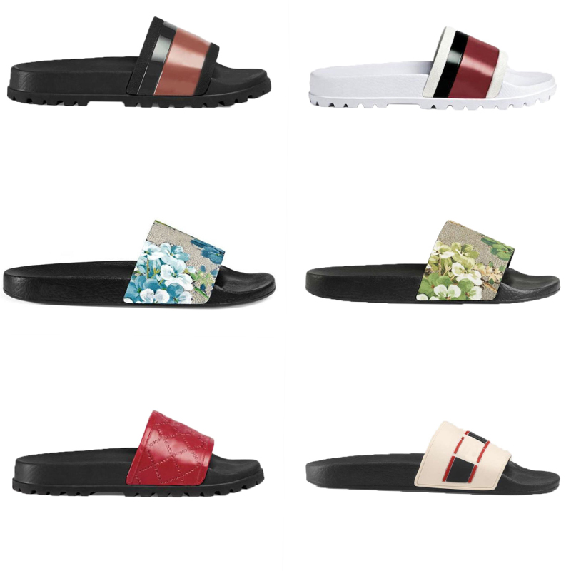 

Classics Men Women Designer Slippers Sandals with Correct Flower Box Dust Bag Shoes snake print Slide Summer Wide Flat Sandal Slipper, Black