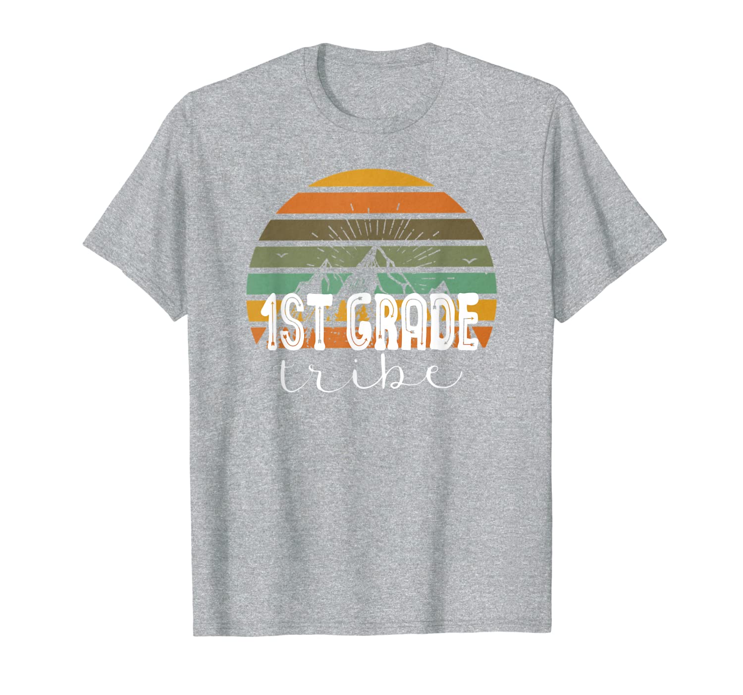 

first grade tribe teacher student team 1st grade retro t-shirt, White;black
