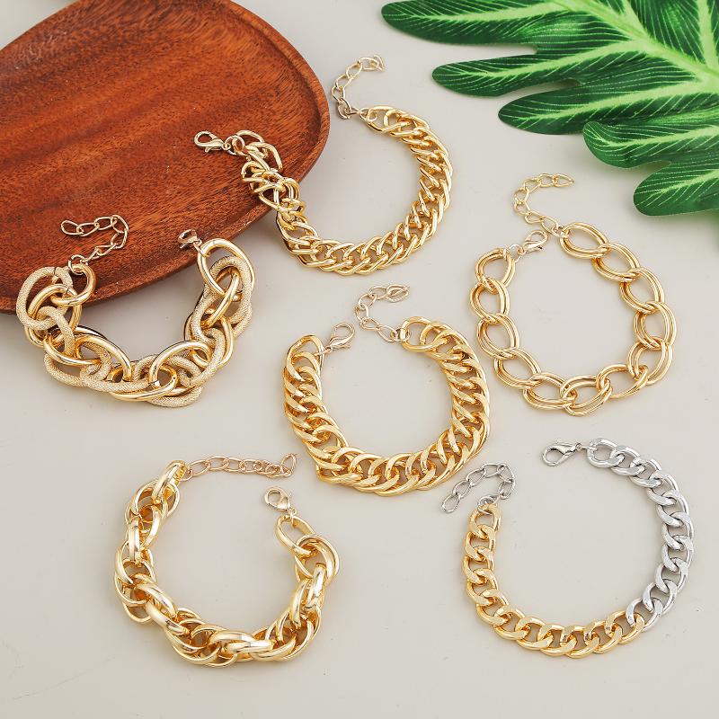 

Link, Chain Fashion Golden Stainless Steel Plated Gold Keel Bracelet Jewelry For Women And Men 12 Pcs/lot E-053