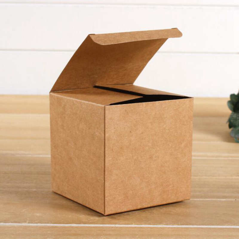 

10cmx10cmx10cm Kraft Paper Boxes Cosmetic Cream Jar Bottle Packaging Boxs Candy case Gift Box
