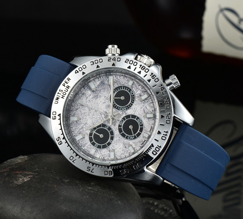 2021 Six stitches luxury mens watches All dial work Quartz Watch high quality Top Brand military chronograph clock Rubber And Steel belt men fash-image-748789032
