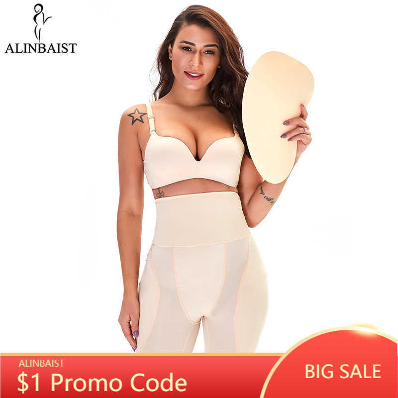 High Waisted Waist Trainer Shapewear Body Tummy Shaper Fake Ass Butt Lifter Booties Hip Pads Enhancer Booty Lifter Thigh Trimmer 200922-image-588354727