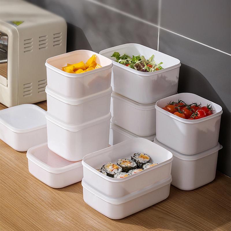 

Storage Bottles & Jars Refrigerator Food Container With Lid Reusable Fresh-Keeping Box Micorwaveable Office School Use