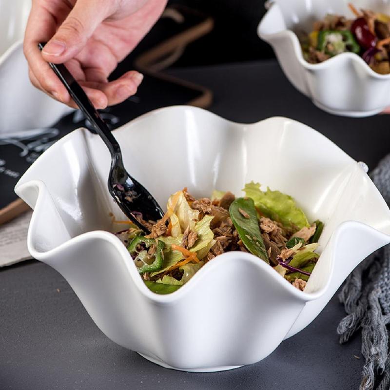 

Dishes & Plates 1Pc 5.9Inches Ceramic Fishtail Shaped Dish Condiment Relish Plate Tableware Seasoning Sauce Snack Mini Bowl(White)
