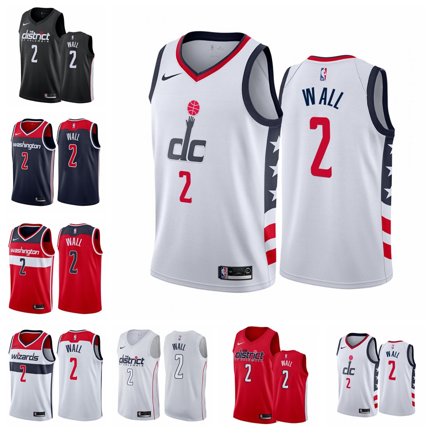 

WashingtonWizardsMEN John Wall 2020-21 White Basketball Jersey, Black