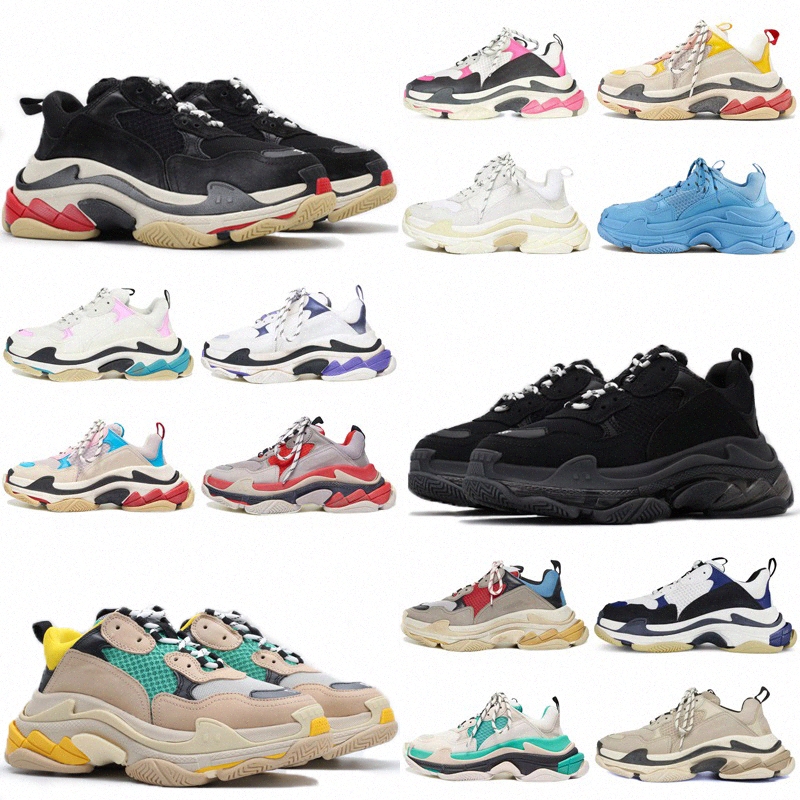 

Designer Direct Paris Triple-S Casual dad shoes oversized mens womens Track Triple s Black White Gym Red Grey Platform Lovers 17FW balencaig