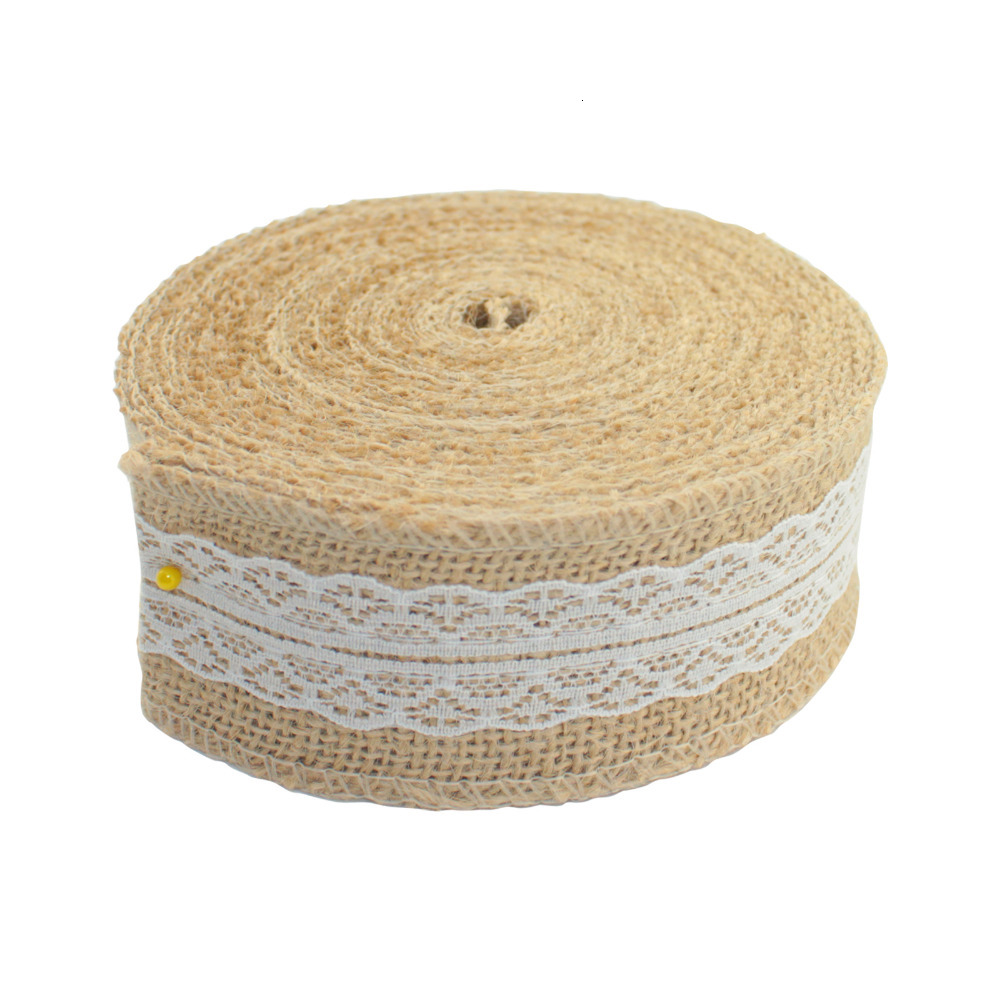 

10 Meter Party Supplies Wedding Burlap Ribbon Natural Jute Roll Party Cake Decoration Christmas Tree Decorations New Bitfly