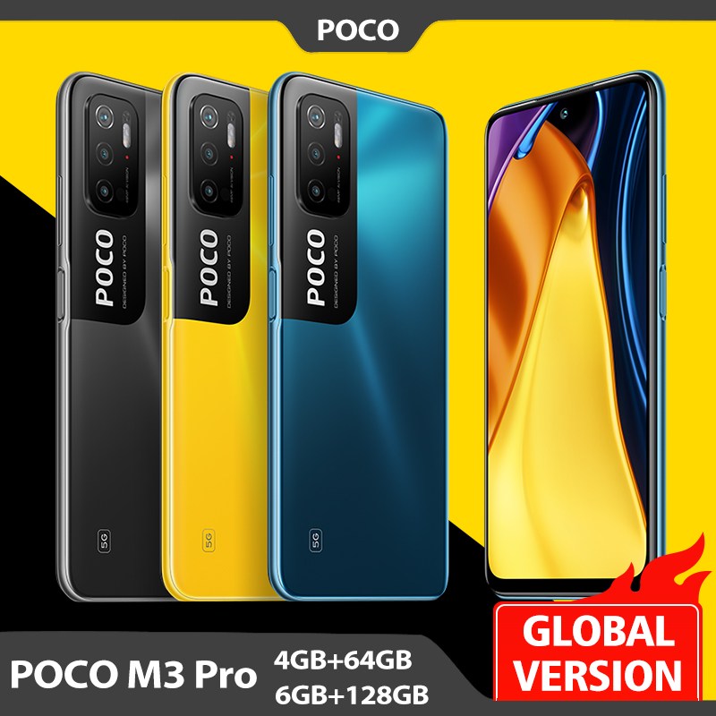 

Globale Version POCO M3 Pro 5G Smartphone NFC 128GB Dimensity 700 Octa Core 90Hz 6.5 FHD Bildschirm 48MP Triple Kamera 5000mAh