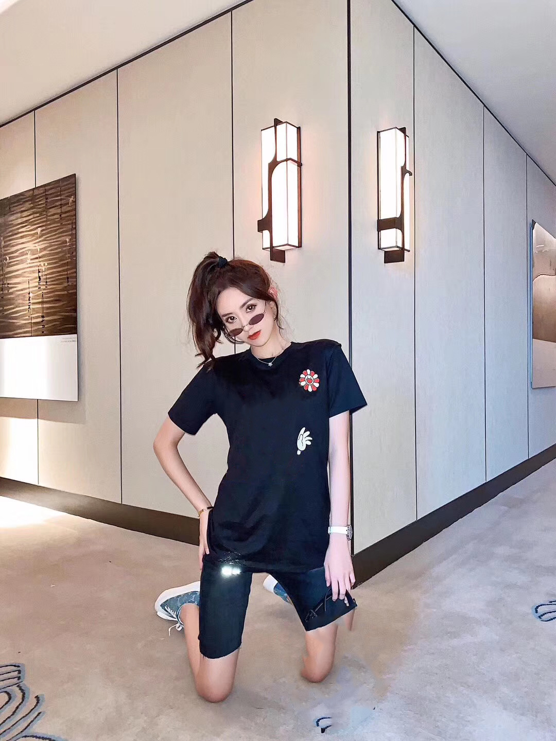 

2021 mens t shirt hip-hop printing letter male Loose Tees With Letters pure cotton women tops Short Sleeves, White