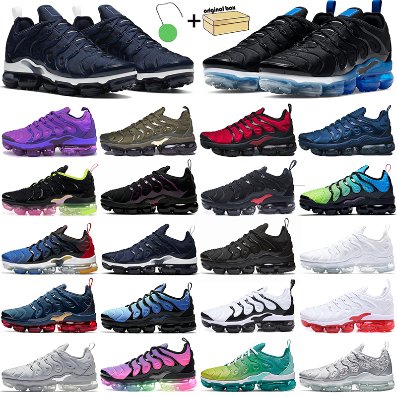 

TN plus running shoes men women outdoor trainers Hyper Dark Blue Triple Black Gold All Red mens sports sneakers
