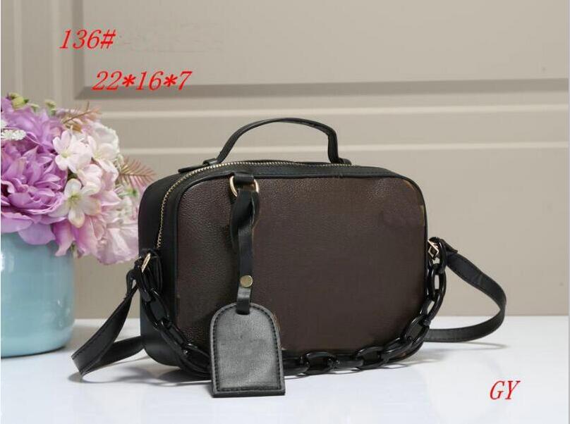 

Fashion Shoulder bags Designer Handbags Wallets for Women Leather Chain Bag Crossbody Message Bag136# 22cmHearts, Khaki/flower