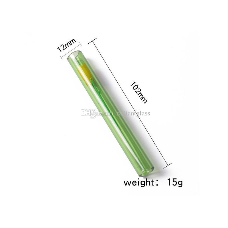 

Straight Tube Glass Oil Burner Pipe with box 4 inch Love Rose Hand water Pipes Dab Rig