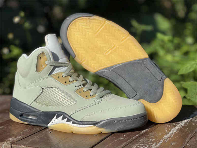 

Authentic 5 Jade Horizon Man Basketball Shoes Jumpman 5s Light Silver Anthracite Pink Glaze Outdoor Sports Sneakers Trainers Retro With