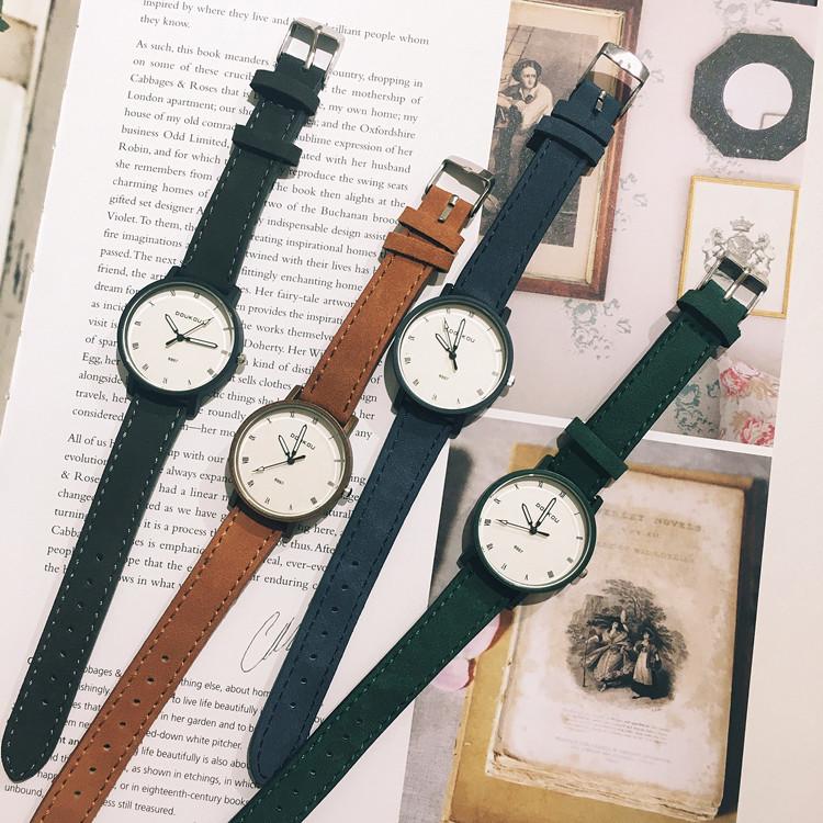 

Wristwatches 2021 Brand DOUKOU Casual Fashion Leather Watch Quartz, Brown