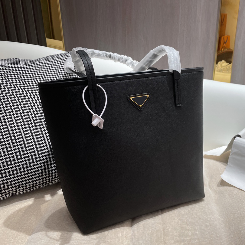 

Large Capacity Totes Designer Shoulder Bag Ladies Designers Handbags Wallet Genuine Leather High Quality Women Bags Purses Fashion Luxury Casual Tote 27*28cm, Black