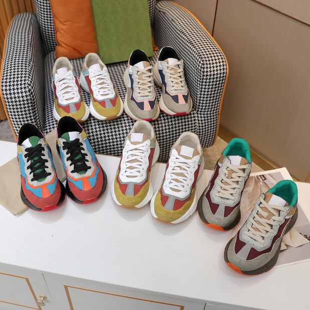 

2021 G Designer Man Woman Flat Casual Shoes Colours Joint High Quality Cattlehide Soft Comfortable Easeful Embroider Stitchwork Printing Big Size35-44, Colour