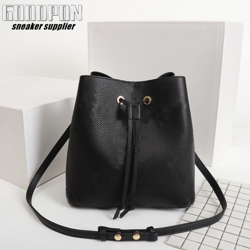 

Original High Qaulity Shoulder Bags Fashion Handbags Purses Neonoe Bucket Bag Women Classic Style Genuine Leather, Red;black