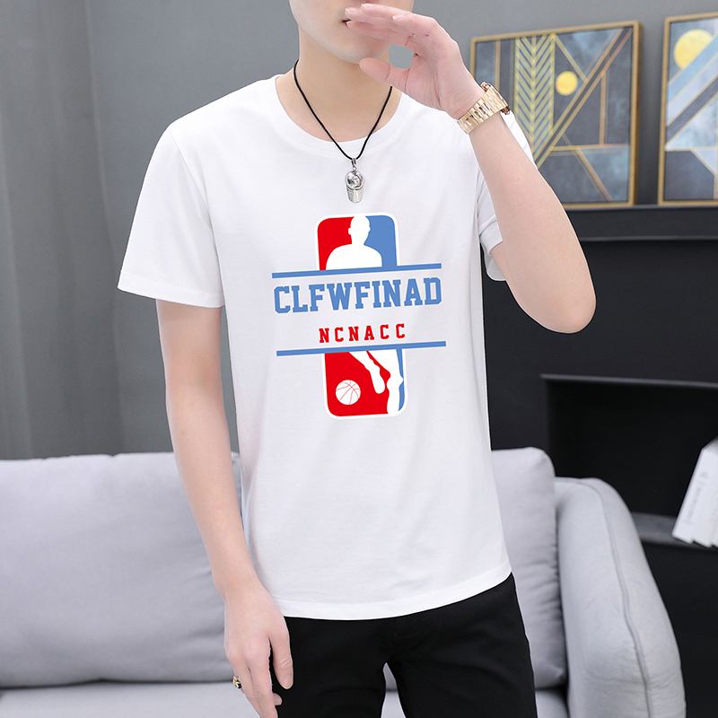 

Male Solid Cartoon Printing T-shirt Summer Loose Breathable Beach Short Sleeve Tops Men Gym Sports, Black