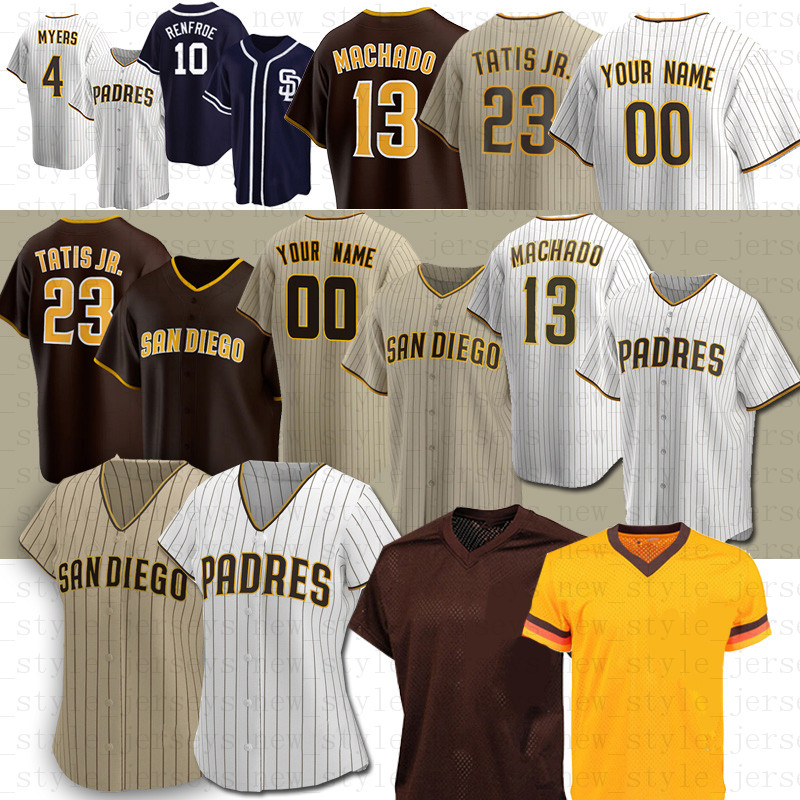 

23 Fernando Tatis Jr. baseball jersey Blake Snell Manny Machado Yu Darvish Anderson Espinoza Pierce Johnson Kela Mark Melancon Joe Musgrove, Blue;black