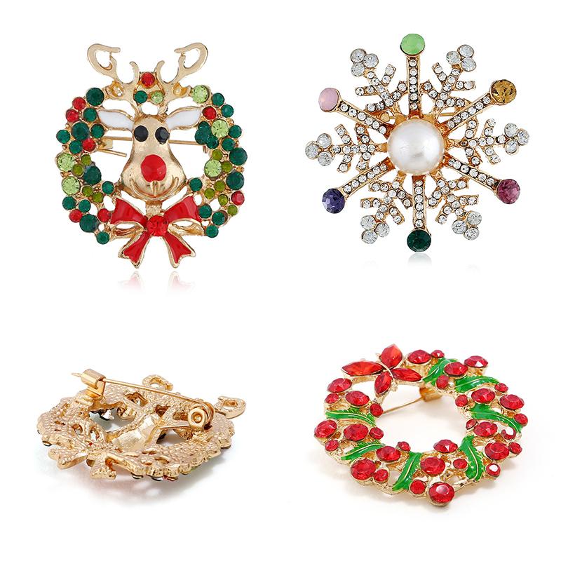 

Pins, Brooches Christmas Fashion Ornament Brooch Snowflake Jewelry, Gray