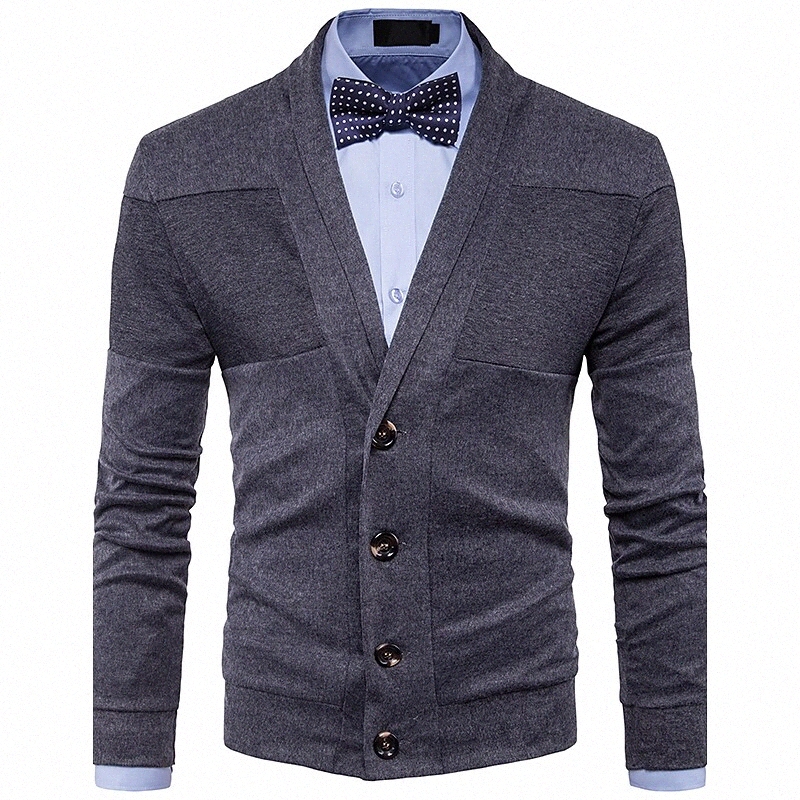Men's Cardigan Solid Colored Long Sleeve Regular Sweater Cardigans V Neck Fall Winter Black Dark Gray Red / Weekend W7Kd#
