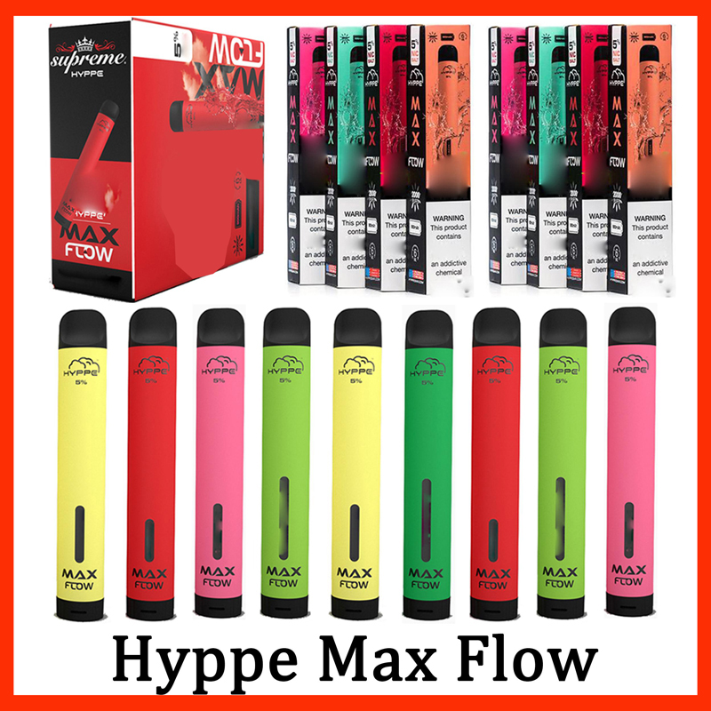 

Hyppe Max Flow Disposable E cigarettes Pod 6.0ml 2000 hits Vape Device Prefilled 900mAh Starter Kit air bar ezzy mini bang xxl puff plus