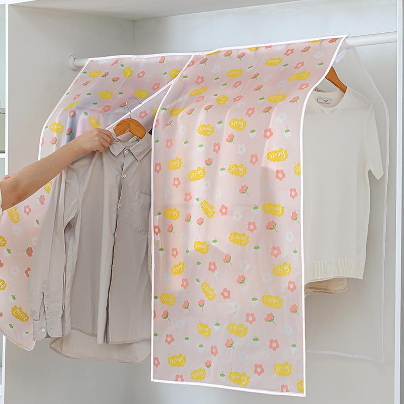 

Storage Boxes & Bins Household Dustproof Cover Protector Wardrobe Clothes Bag Moisture Proof For Coat 1 Pcs