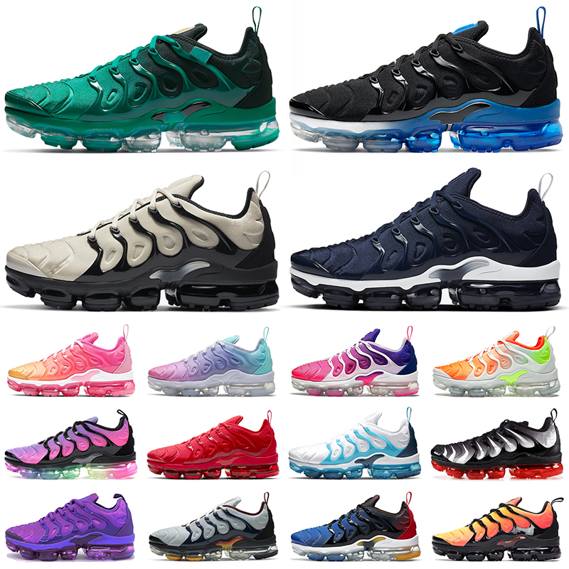 

Max vapor TN plus running shoes men women Cherry Cool Grey Black White Be Ture Pastel Bleached Aqua Game Royalmens womens outdoor sports trainers sneakers, 36-47 triple black
