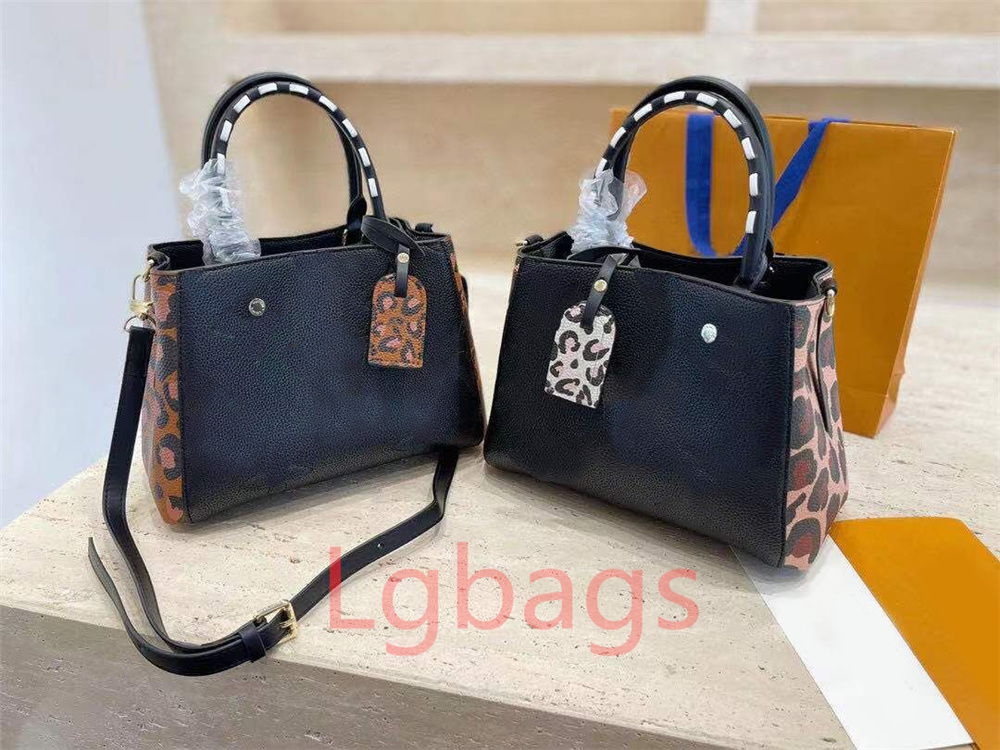 

Fashion Luxury Designer Crafty ONTHEGO Tote Bag Leopard Embossed Grain Cowhide Designers Handbags Woven Handle Ladies Purses Handbag Shoulder Bags, Shipping packaging bag