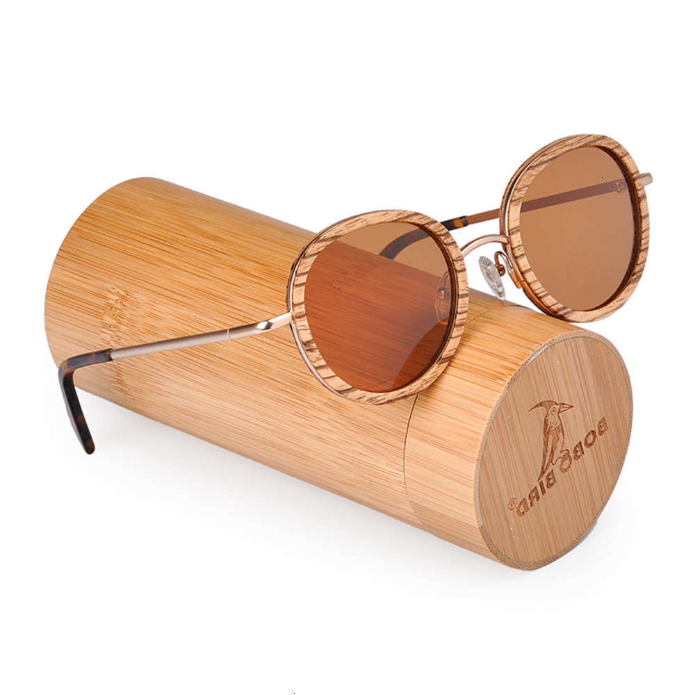 

Highend accessories Wholale Zebra Wooden Anti Radiation Bamboo Sunglass new arrival Fashion wooden sunglass, Black