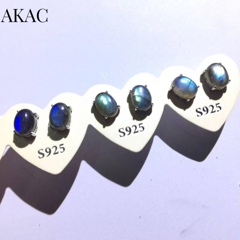 

Other 5pairs Approx6*8mm Natural Labradorite White Copper Stud Earrings Send Randomly Wholesale